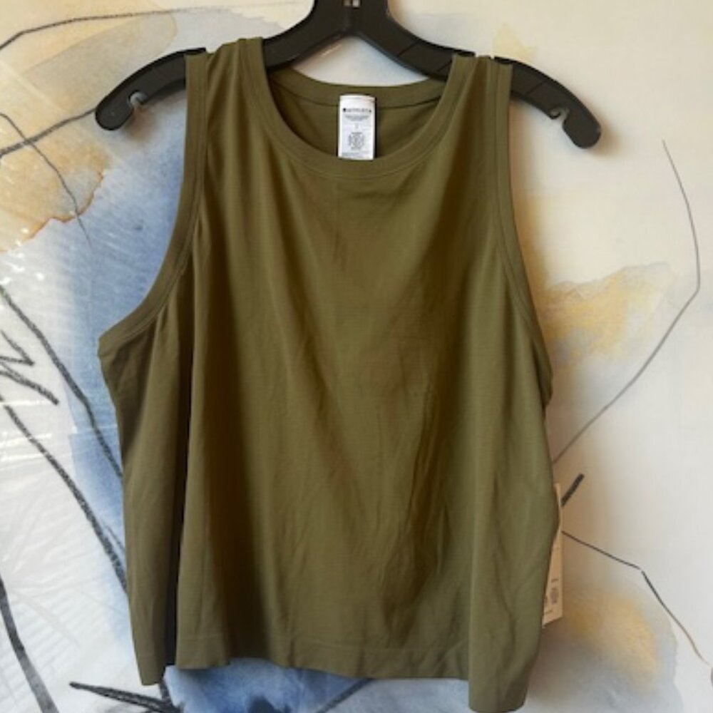 Athleta Olive Green Muscle Tee